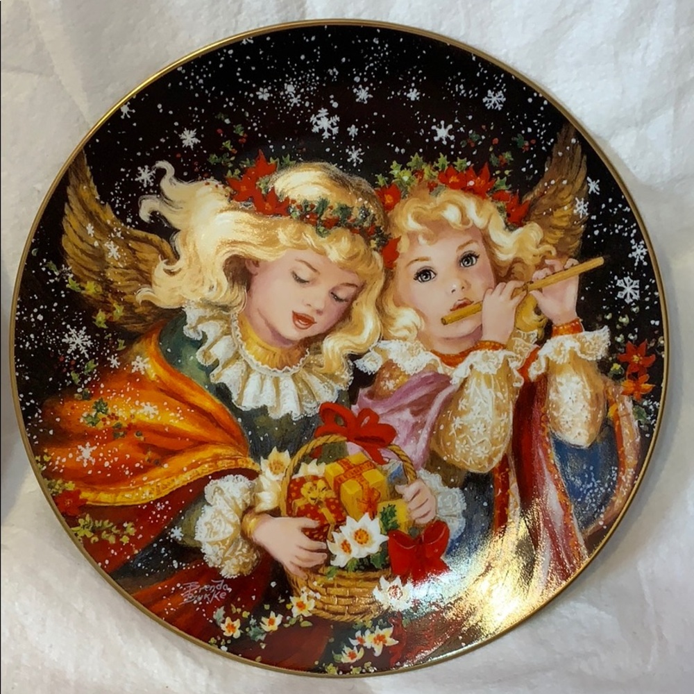 PLATE #1 Angels We Have Heard On High Collector Plate NEW